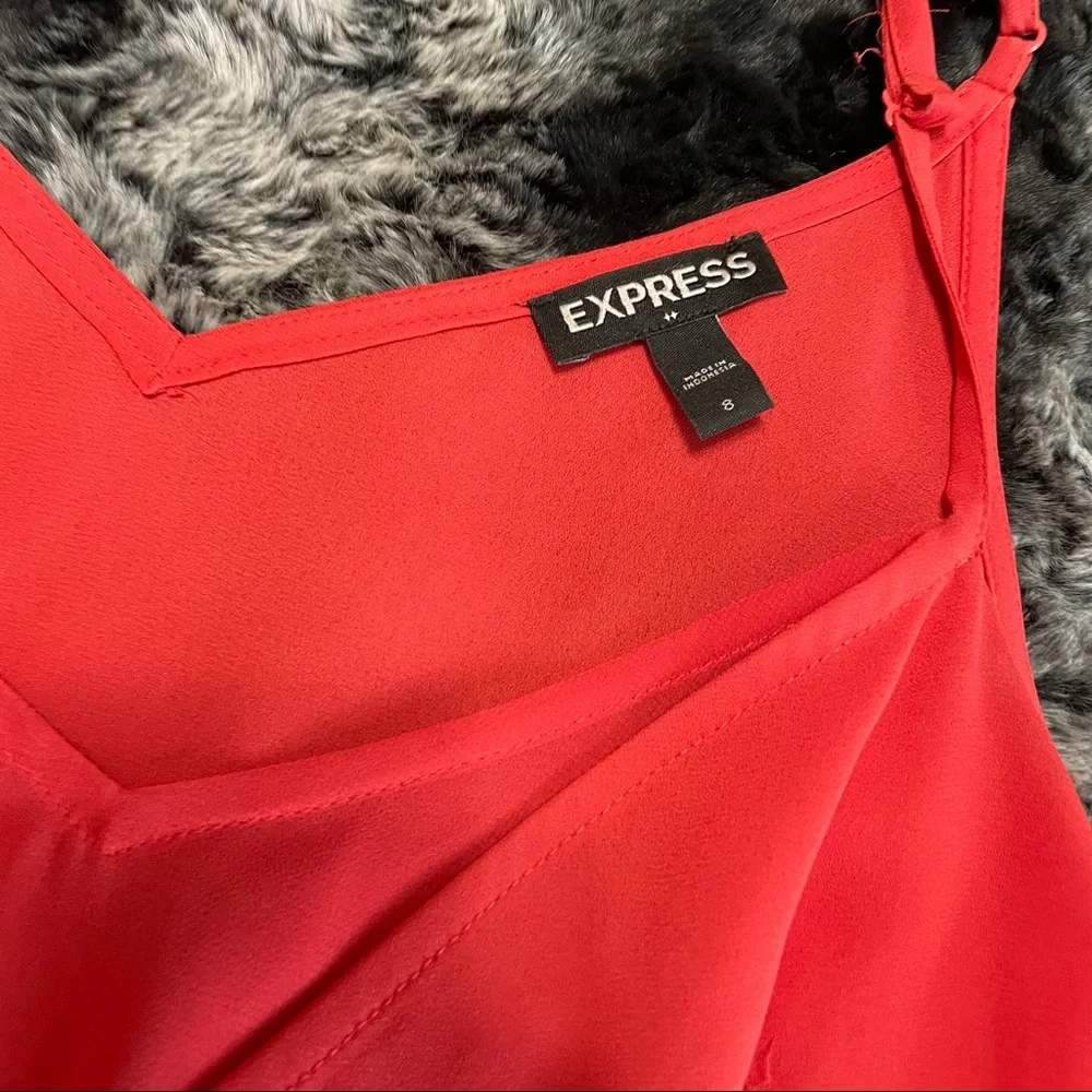 💥Express Hot Orange Side Tie Romper💥 - Picture 4 of 6